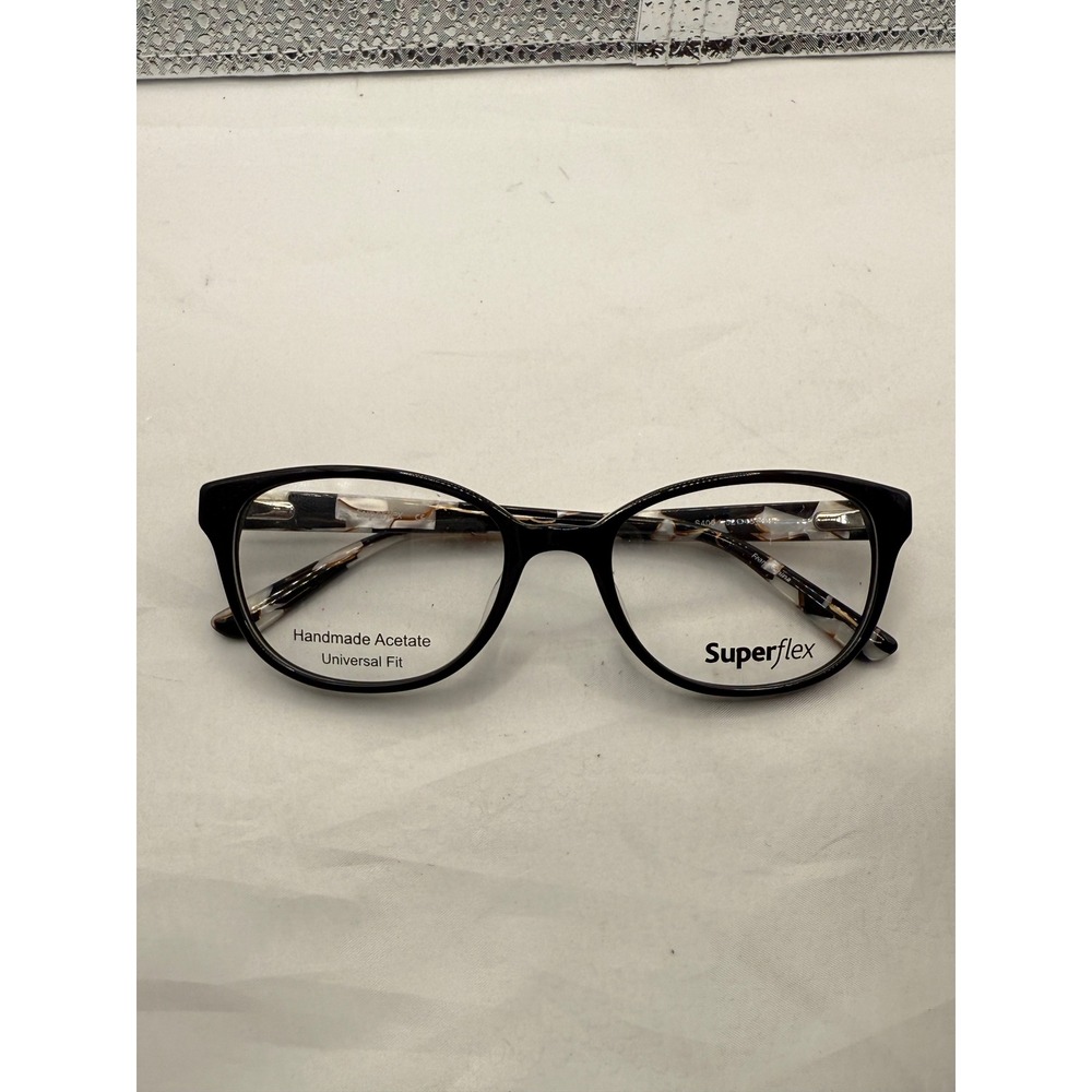 Superflex Eyeglasses‎ Black Tortoise Handmade Acetate sf 602 s400